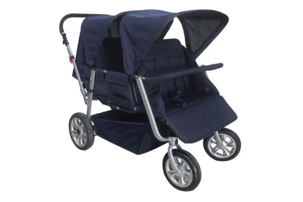 Kinderwagen Krippenwagen 4-Sitzer inkl. Regenschutz