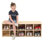 Kindergarten Schuhregal für 10 Paar Schuhe