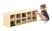 Kindergarten Schuhregal für 10 Paar Schuhe