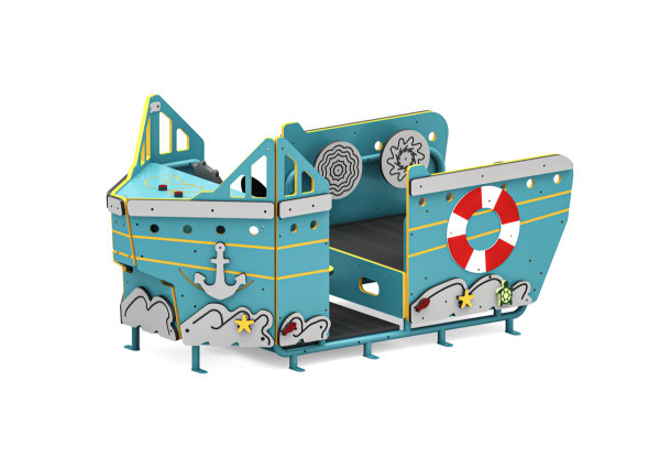 Spielgerät Spielschiff Fischkutter