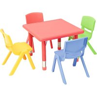 Kindergarten Stuhl-Tisch-Sparsets 26 cm Sitzhöhe 7 tlg.